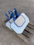 2 x steel fabricated ride-on platforms