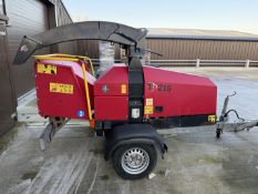 TP215 mobile chipper on trailer
