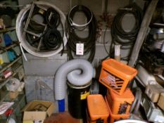 Quantity of assorted belts, airline hosing & miscellaneous stock on floor including Ultra Crete