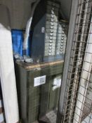 Two metal multi drawer storage cabinets with contents including BSF taps, UNF taps, dies, one