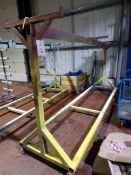 Steel framed drying rack, circa 3850mm