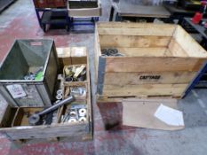 Two pallets of assorted rollers, pins & components