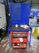 Static metal workbench, 900 x 560 x height 1930mm