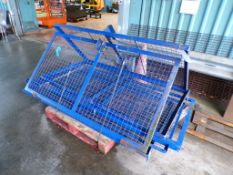 Steel framed cage panels, approx. height 1920mm