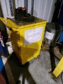 Steel mobile spill kit station