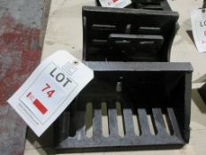 Three various size slotted angle plates 1 x 12