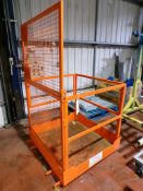 FE Eichinger 1073.3 man basket, forklift mounting, serial no. Q007040 (2022) LOLER: This lot has