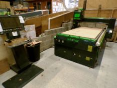 Merlin CC-1325 CNC bridge type router, serial no. DW2008060401, bed size: 1.3m x 2.5m (2020)with