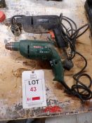 Bosch and Black & Decker drills, 240v