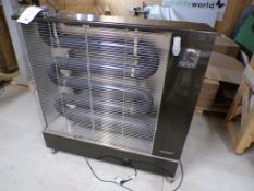 Airrex infra red mobile heater, model AH-8001, serial no. 19/NW DOO939, fuel: biodiesel, diesel,