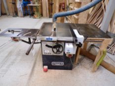Sedgwick TA315 table saw with Crompton Controls S10 brake PoWRA: A ‘point of work’ risk assessment