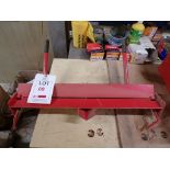 Clarke Strong-Arm 24" manual metal folder, model CMF24B