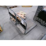 Two Meister collapsible handle platform trollies