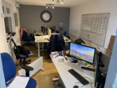 White office furniture to room