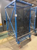 50-section mobile glass cart