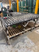 Two roller topped lay up tables