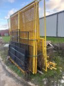 Pallet of various machine fencing and guards as lotted