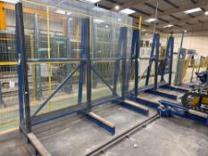 Hegla FLE 3/2E two steel single sided glass stillages