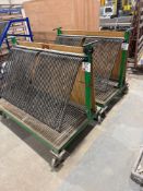 Two 50-section mobile glass carts