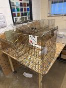 Eight various picking baskets