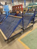 Two 60-section mobile glass carts