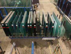 Heavy duty 15-section glass storage rack