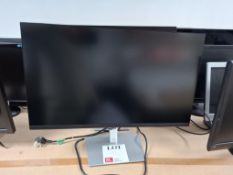 Four various Dell monitors