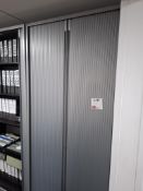 Triumph tambour fronted steel frame cabinet