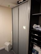 Triumph tambour fronted steel frame cabinet