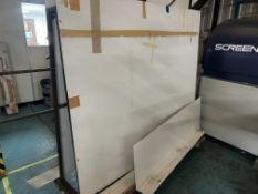 Steel frame A-frame mobile material trolley