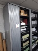 Triumph tambour fronted steel frame cabinet