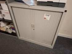 Triumph tambour fronted steel frame cabinet
