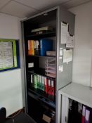 Triumph tambour fronted steel frame cabinet