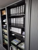 Triumph tambour fronted steel frame cabinet