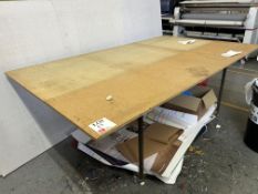 Steel frame mobile packing desk