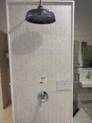 Display shower as lotted