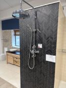 Display shower as lotted