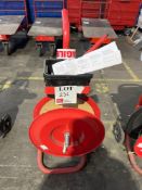 Manual pallet banding trolley