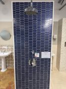 Display shower as lotted