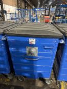 Taylor 1100L commercial waste bin complete with lifting lugs
