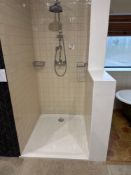 Display shower as lotted