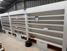 Large 3-section display unit