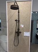 Display shower as lotted