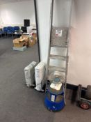 2 oil filled radiators, mobile step up, fan, step ladder