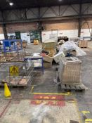 Twenty pallets of various used shop display units as lotted