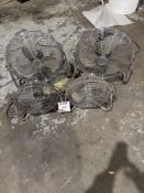 Hydor Four assorted benchtop fans