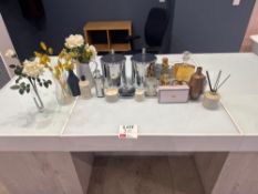 Various bathroom accessories as lotted