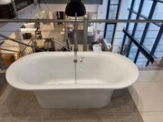 Brighton Bath with freestanding taps and waste, as lotted