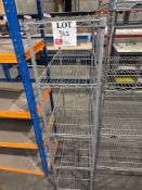 Five tier chrome wire rack