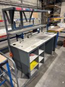Steel three tier workstation